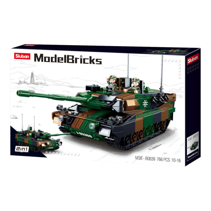 Sluban Model Bricks Německý bitevní tank Leopard 2A5